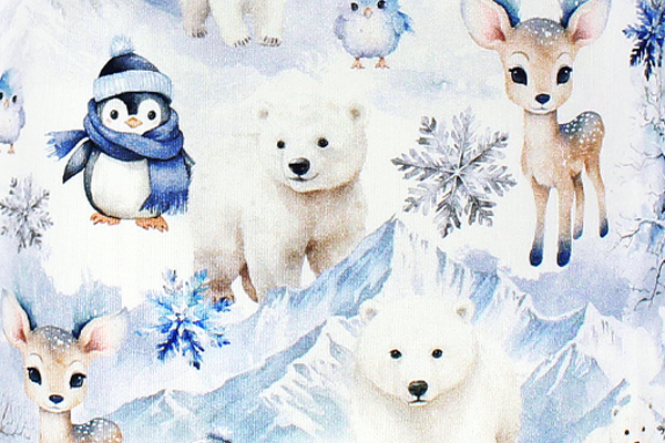 Maskáčová kolekce dětského oblečení Dětská kolekce oblečení Zvířátka na horách