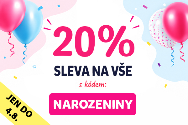20% sleva s kódem NAROZENINY